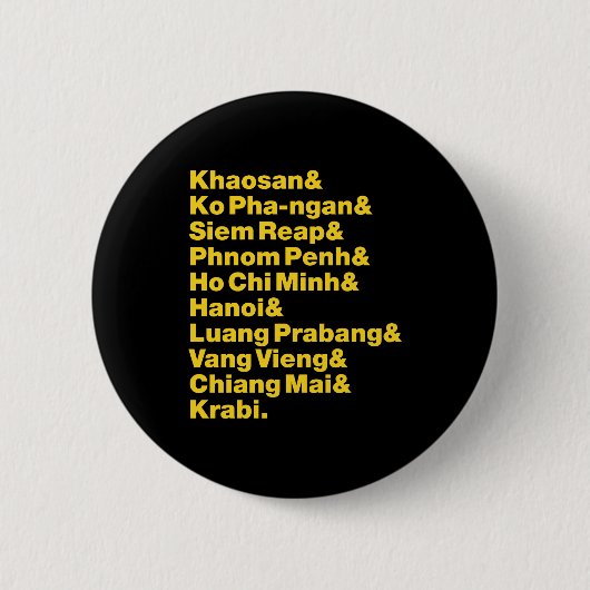 Banana Pancake Trail/Circuit Ronde Button 5,7 Cm (Voorkant)