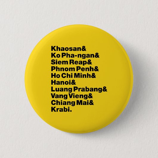 Banana Pancake Trail/Circuit Ronde Button 5,7 Cm (Voorkant)