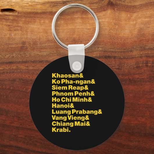 Banana Pancake Trail/Circuit Sleutelhanger (Voorkant)