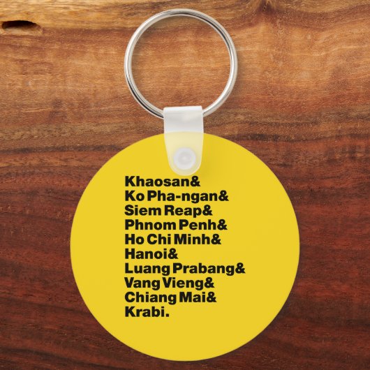 Banana Pancake Trail/Circuit Sleutelhanger (Voorkant)