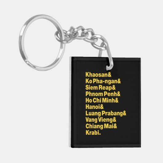 Banana Pancake Trail/Circuit Sleutelhanger (Voorkant Links)