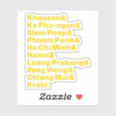 Banana Pancake Trail/Circuit Sticker (Vel)
