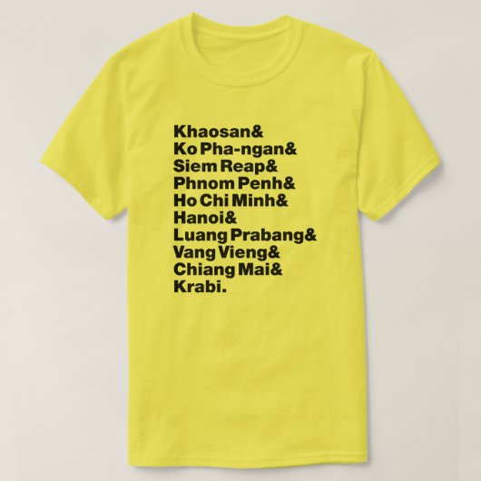 Banana Pancake Trail/Circuit T-shirt (Design voorkant)