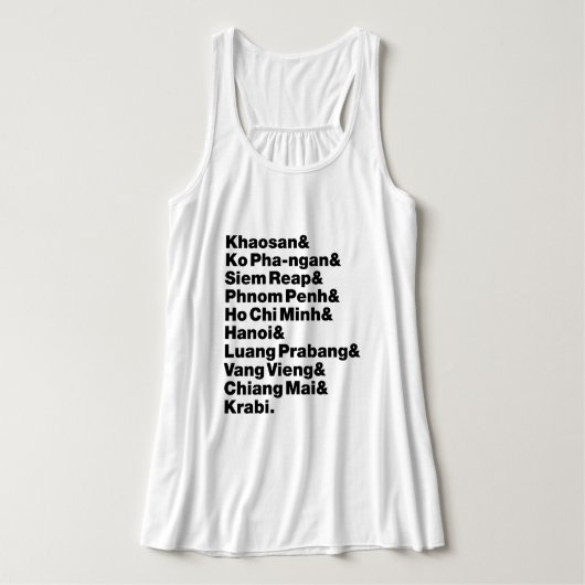Banana Pancake Trail/Circuit Tanktop (Design voorkant)