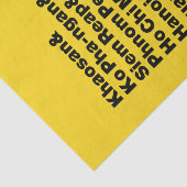 Banana Pancake Trail/Circuit Tissuepapier (Detail)