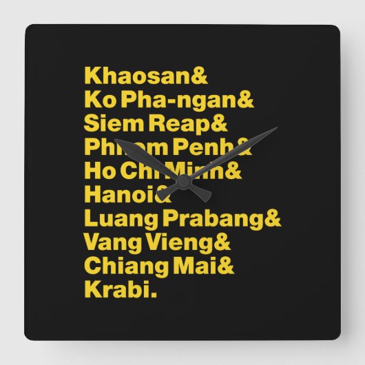 Banana Pancake Trail/Circuit Vierkante Klok (Voorkant)