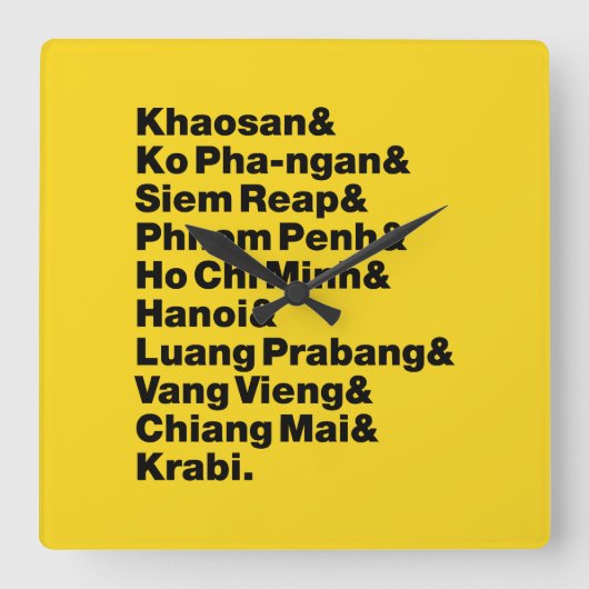 Banana Pancake Trail/Circuit Vierkante Klok (Voorkant)