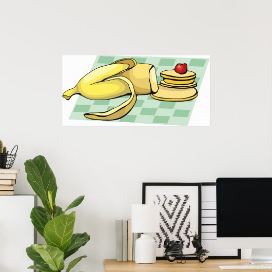 Banana Pancakes Poster (Thuiskantoor)