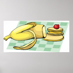Banana Pancakes Poster
