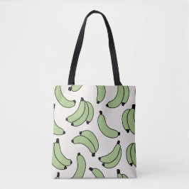 Banana Parade Sage Green Tote Bag