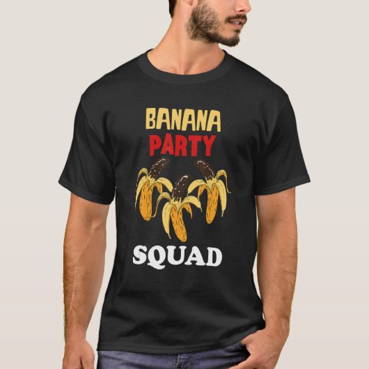 Banana Party Squad Choco Banana Vegan Food Summer  T-shirt (Voorkant)