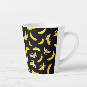 Banana Pattern 5 Latte Mok