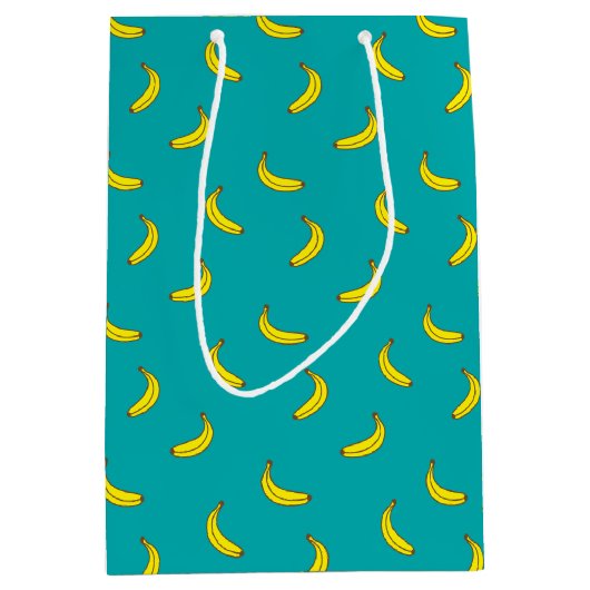 Banana Pattern Gift Bag Medium Cadeauzakje (Voorkant)