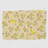 Banana Pattern Golfhanddoek (Horizontaal)