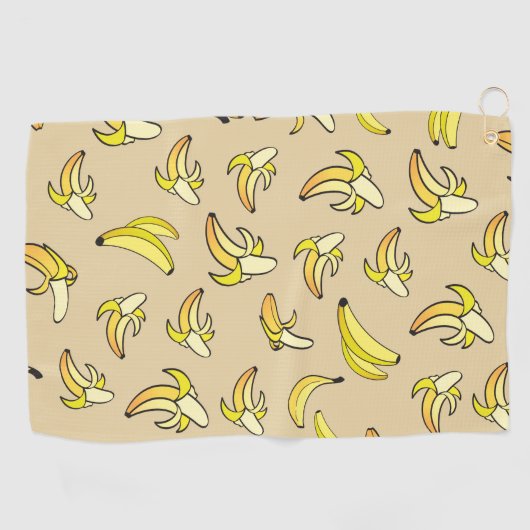 Banana Pattern Golfhanddoek (Horizontaal)