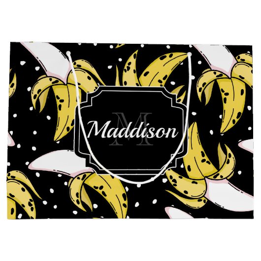 Banana Pattern Groot Cadeauzakje (Achterkant)