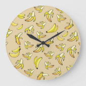 Banana Pattern Grote Klok (Voorkant)