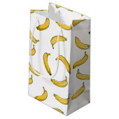 Banana Pattern Klein Cadeauzakje (Achterkant Gekanteld)