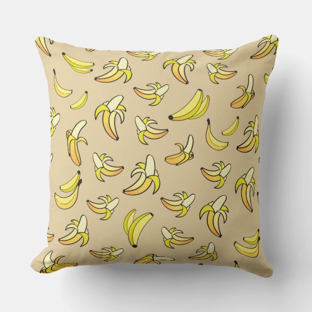 Banana Pattern Kussen (Voorkant)