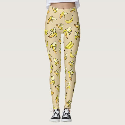 Banana Pattern Leggings (Voorkant)