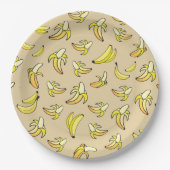 Banana Pattern Papieren Bordje (Voorkant)