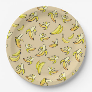 Banana Pattern Papieren Bordje