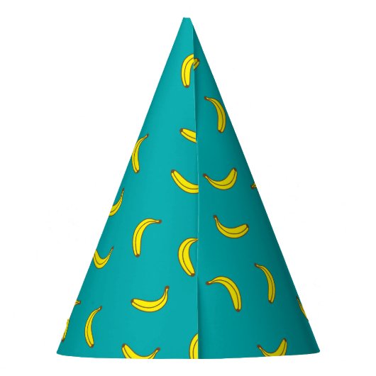Banana Pattern Party Pet Feesthoedjes (Achterkant)