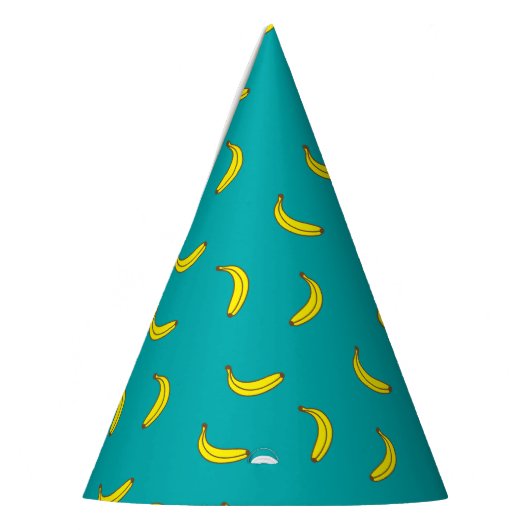 Banana Pattern Party Pet Feesthoedjes (Links)