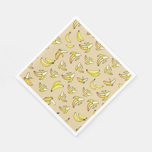 Banana Pattern Servet (Hoek)