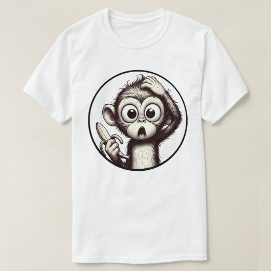 Banana Peel Crisis Monkey Tee T-shirt (Design voorkant)