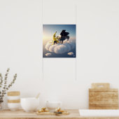 Banana Peel speelt piano Poster (Keuken)