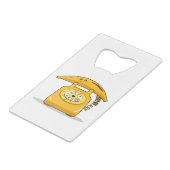 BANANA PHONE CREDITKAART FLESSENOPENER (Voorkant Gekanteld)