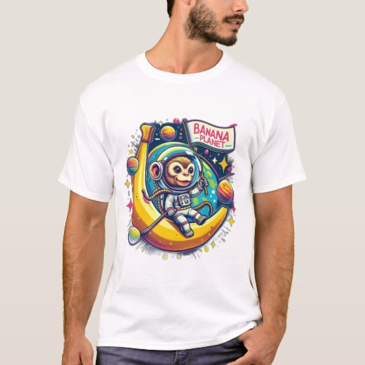 Banana Planet - Space Monkey Adventure T-shirt (Voorkant)