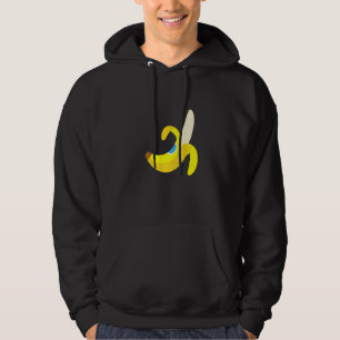 Banana Plantain Cute Ripe Peeled Fruit Yello Hoodie