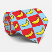 Banana Pop Art Stropdas (Opgerold)