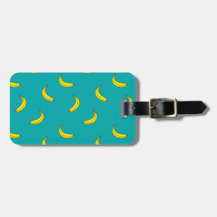 Banana Print Bagagelabel