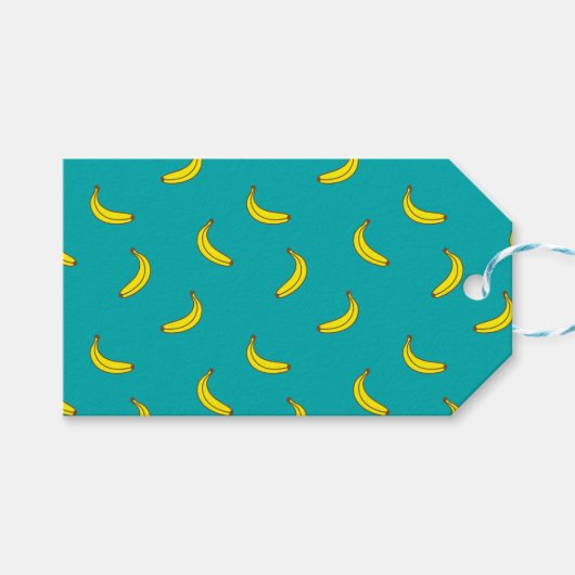 Banana Print Cadeaulabel (Voorkant (Horizontaal))