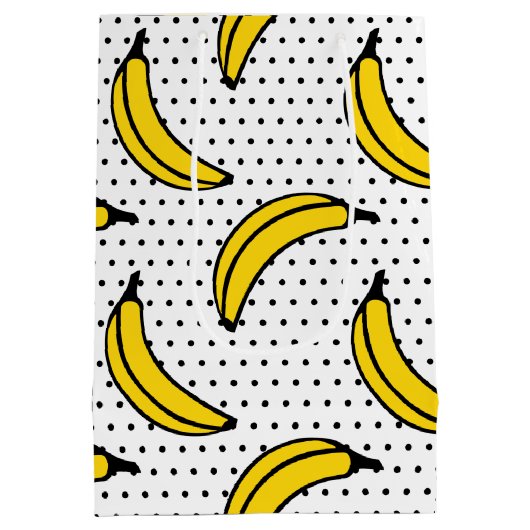 Banana Print Medium Cadeauzakje (Achterkant)