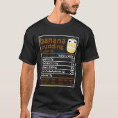 Banana Pudding Nutrition Familie Matching Grappig T-shirt (Voorkant)
