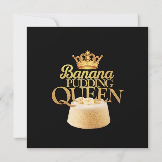 Banana Pudding Queen Ultimate ontwerp voor het des Kaart (Voorkant)