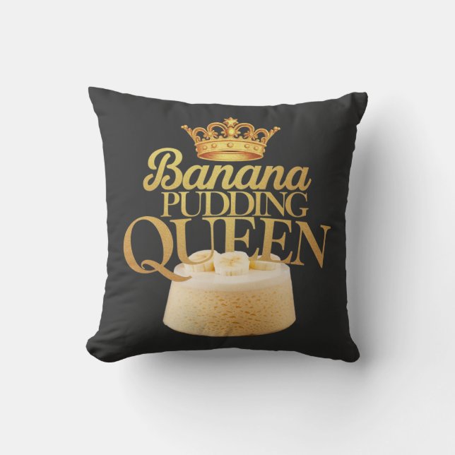 Banana Pudding Queen Ultimate ontwerp voor het des Kussen (Voorkant)