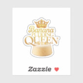 Banana Pudding Queen Ultimate ontwerp voor het des Sticker (Vel)