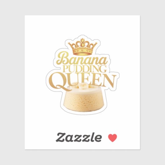 Banana Pudding Queen Ultimate ontwerp voor het des Sticker (Vel)