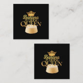 Banana Pudding Queen Ultimate ontwerp voor het des Vierkante Visitekaartje (Voorkant / Achterkant)