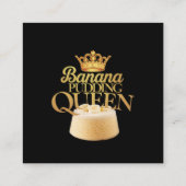 Banana Pudding Queen Ultimate ontwerp voor het des Vierkante Visitekaartje (Achterkant)