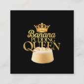Banana Pudding Queen Ultimate ontwerp voor het des Vierkante Visitekaartje (Voorkant)