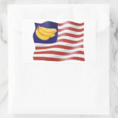 Banana Rechthoekige Sticker (Tas)