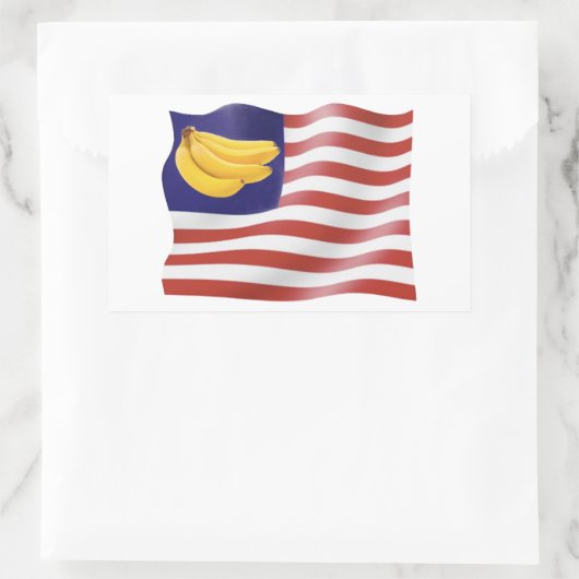 Banana Rechthoekige Sticker (Tas)