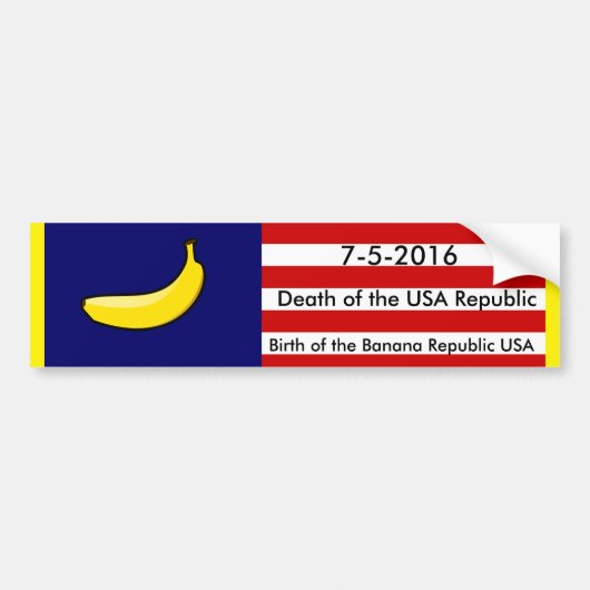 Banana Republic USA DOB Sticker (Voorkant)