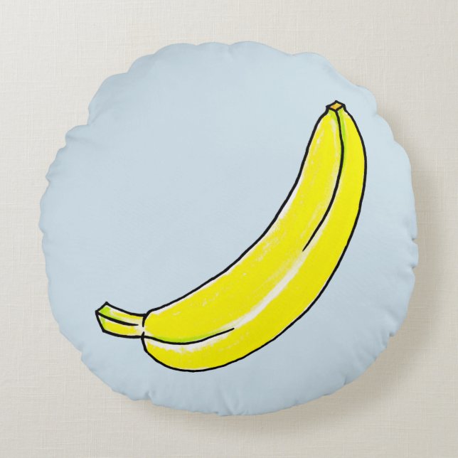 Banana Rond Kussen (Voorkant)